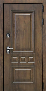 Товар Дверь ДвериПРО Аура Д-19 (16мм, Грецкий орех + черная патина винорит) DPRO195588